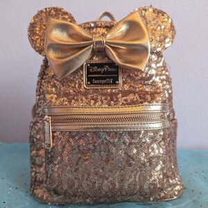 Loungefly Disney Parks Rose Gold mini backpack
